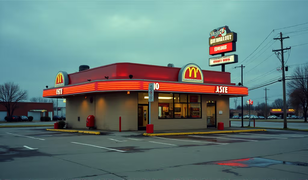 Fast-Food-Ketten in den USA schließen 2026 zahlreiche Filialen | Symbolbild KI-generiert © 2026 EMH AG JS by Flux
