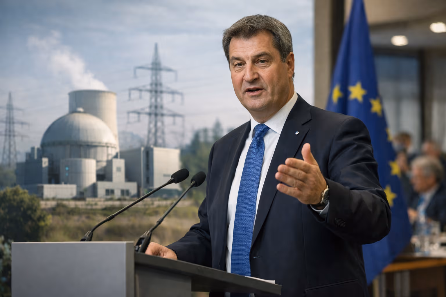 Söder und die SMR-Reaktoren | Symbolbild KI-generiert © 2026 EMH AG JS by Chat GPT 5.4