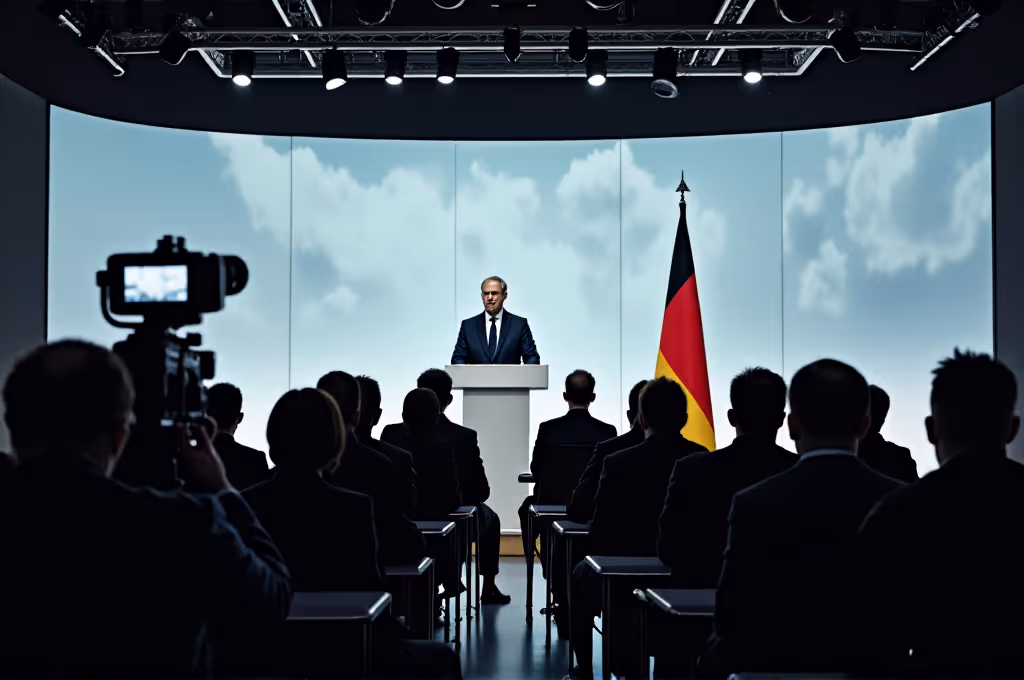 Deutschlands Konjunkturknick: Wie lange trägt die Iran-Ausrede noch? | Symbolbild KI-generiert © 2026 EMH AG JS by Flux