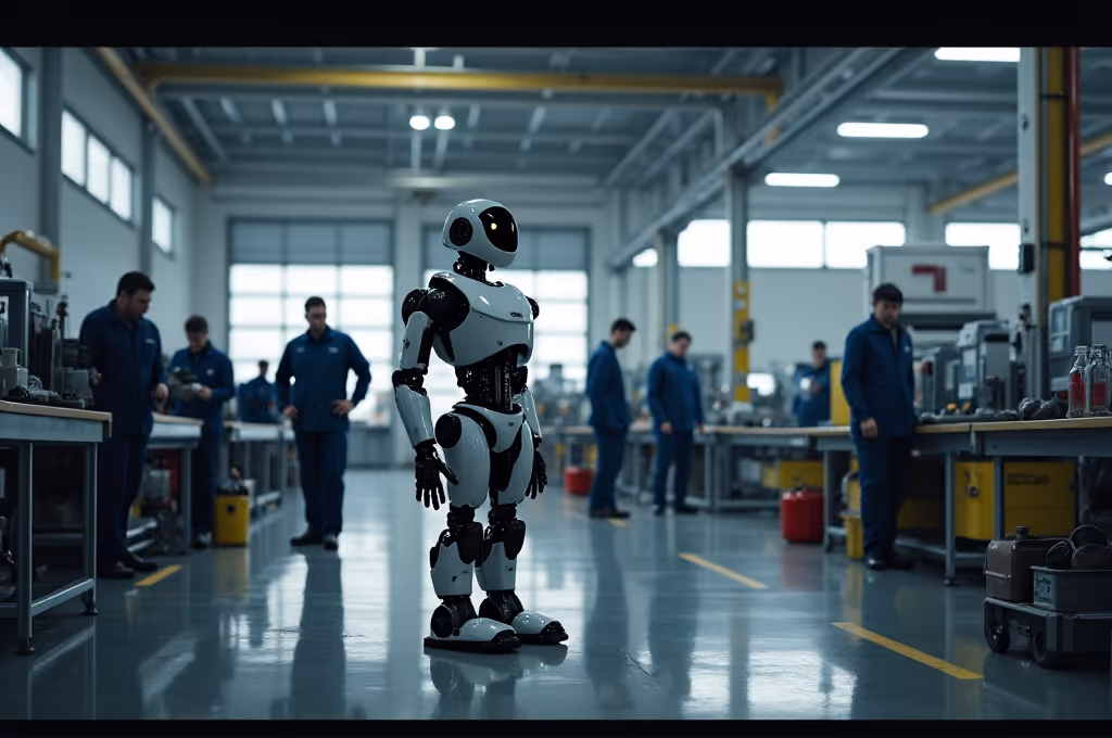Humanoide Roboter: Rettung oder Job-Kollaps? | Symbolbild KI-generiert © 2026 EMH AG JS by Flux
