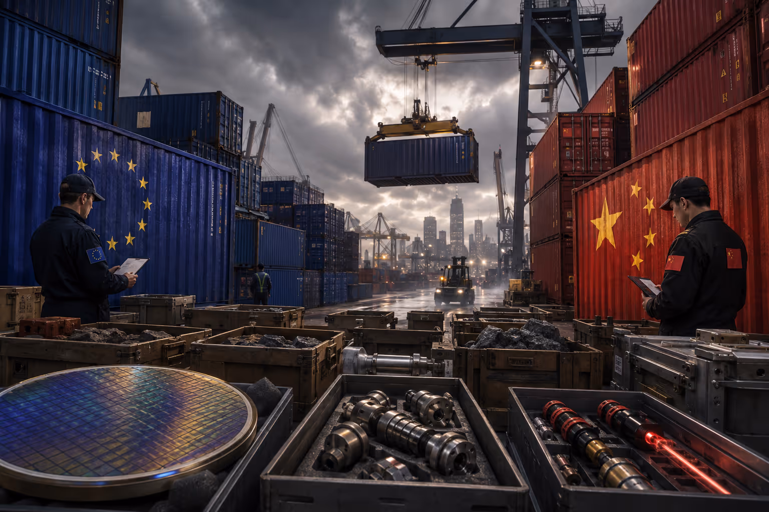 EU-Sanktionsspirale: Peking trifft Europas Lieferketten | Symbolbild KI-generiert © 2026 EMH AG JS by OpenAI 5.5