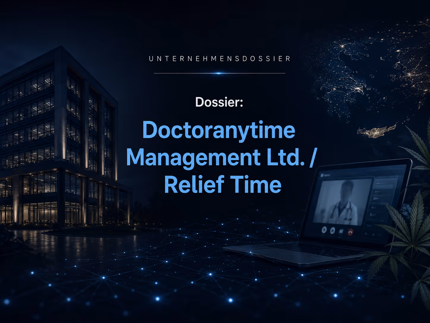 Dossier: Doctoranytime Management Ltd. / Relief Time | Symbolbild KI-generiert © 2026 EMH AG JS by OpenAI 5.5