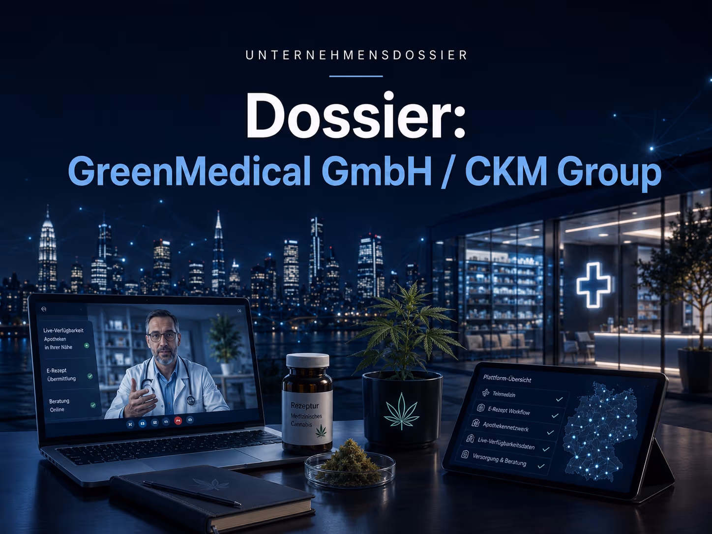 Dossier: GreenMedical GmbH / CKM Group | Symbolbild KI-generiert © 2026 EMH AG JS by OpenAI 5.5