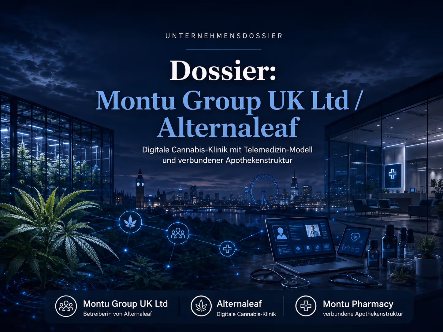 Dossier: Montu Group UK Ltd / Alternaleaf | Symbolbild KI-generiert © 2026 EMH AG JS by OpenAI 5.5