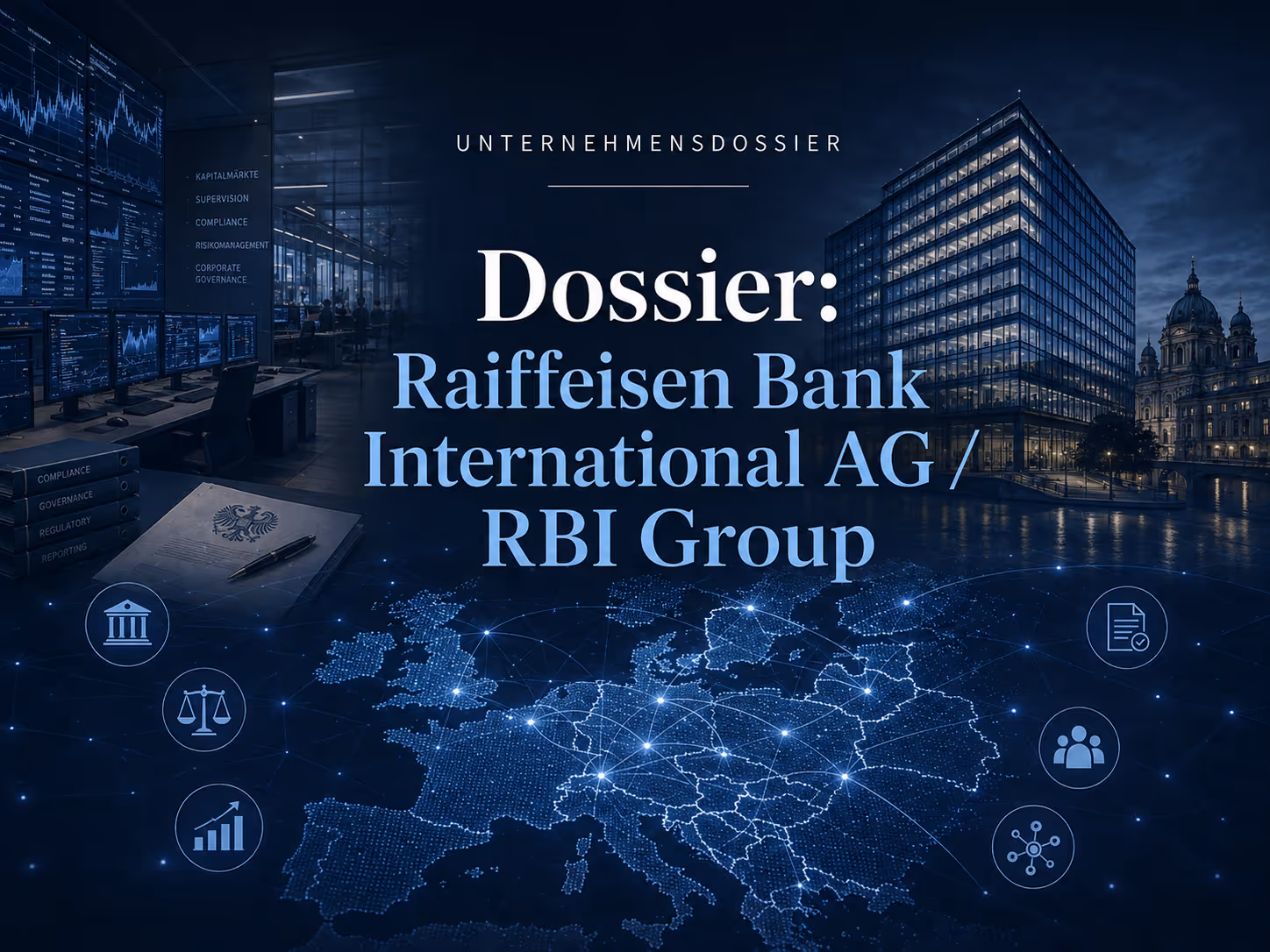 Dossier: Raiffeisen Bank International AG / RBI Group | Symbolbild KI-generiert © 2026 EMH AG JS by OpenAI 5.5