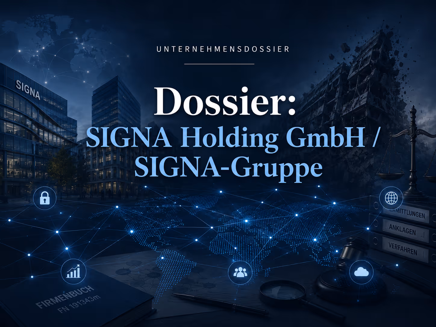 Dossier: SIGNA Holding GmbH / SIGNA-Gruppe | Symbolbild KI-generiert © 2026 EMH AG JS by OpenAI 5.5