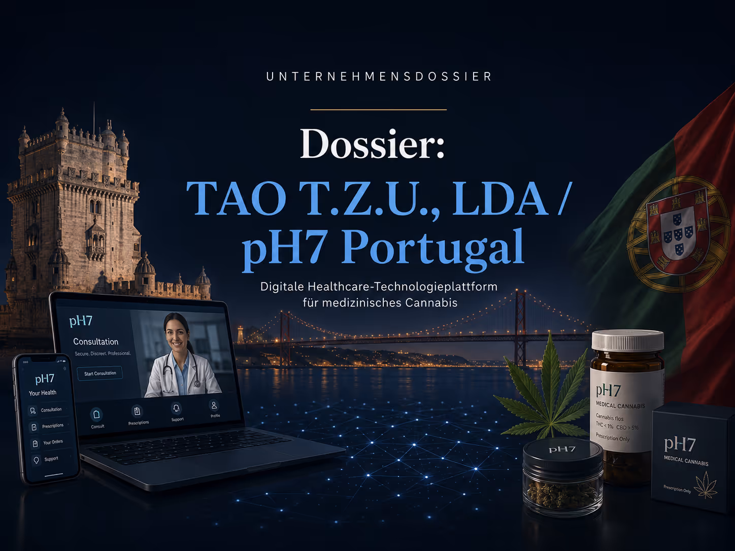 Dossier: TAO T.Z.U., LDA / pH7 Portugal | Symbolbild KI-generiert © 2026 EMH AG JS by OpenAI 5.5
